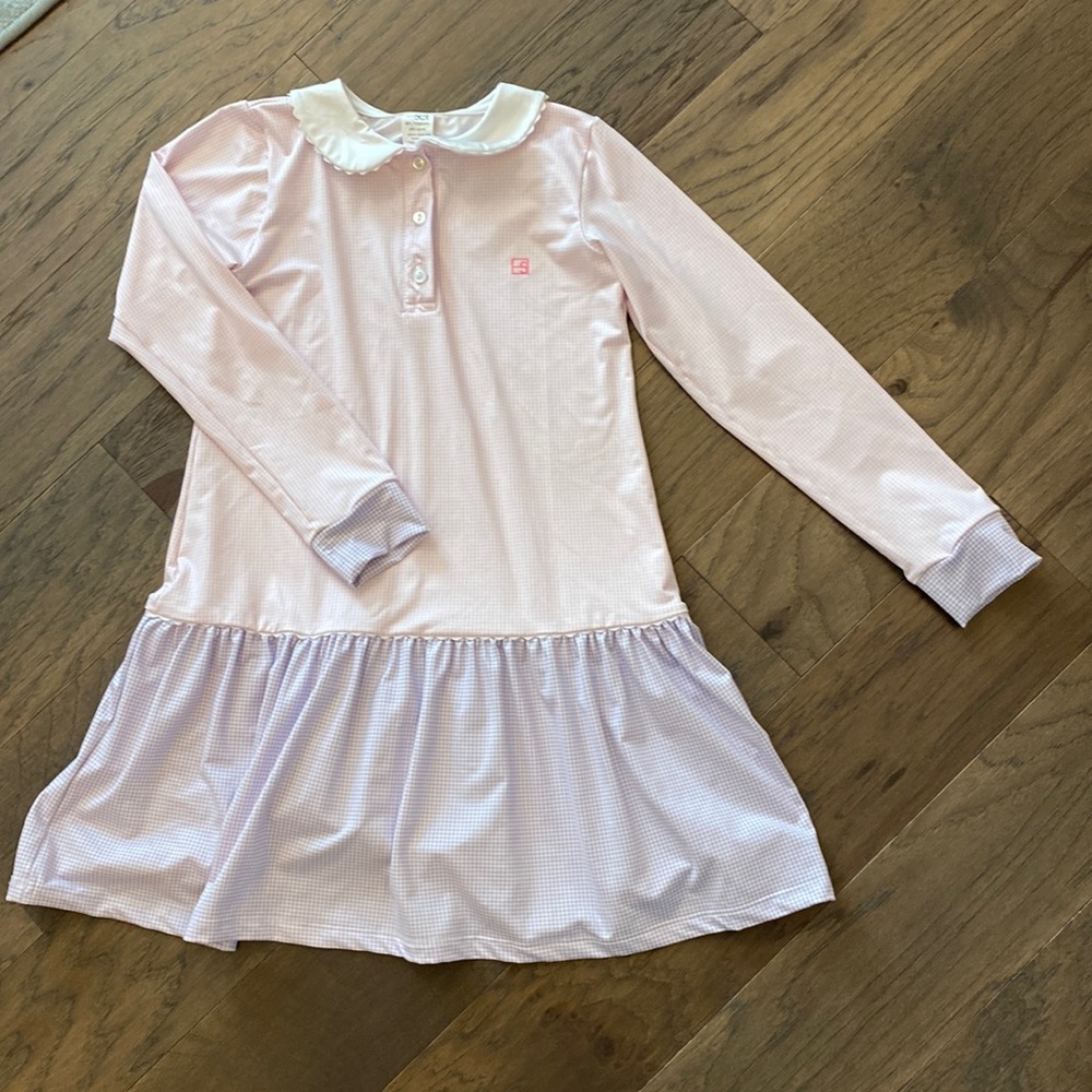 Pink/Purple Gingham Polo Dress by Set Athleisure